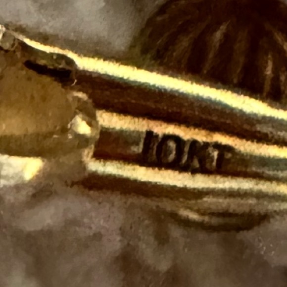 Vintage 10K Solid  Gold Clip-On Earrings jacket - Picture 4 of 4